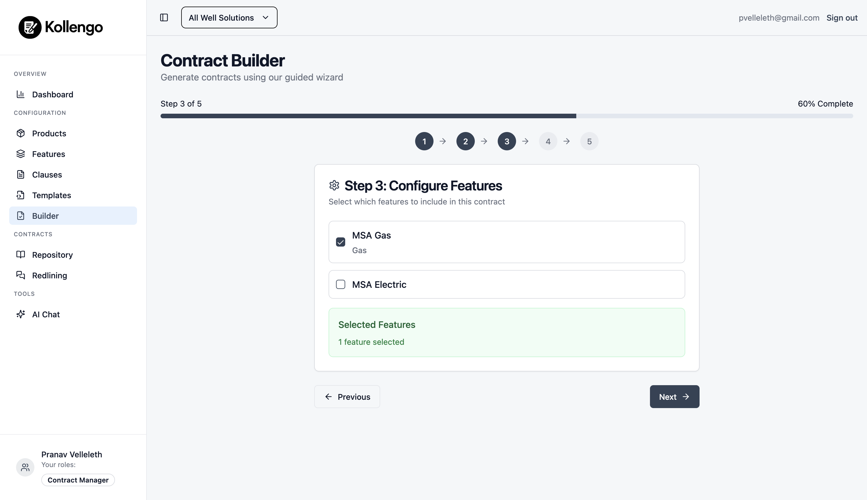 Step 2: Toggling Features