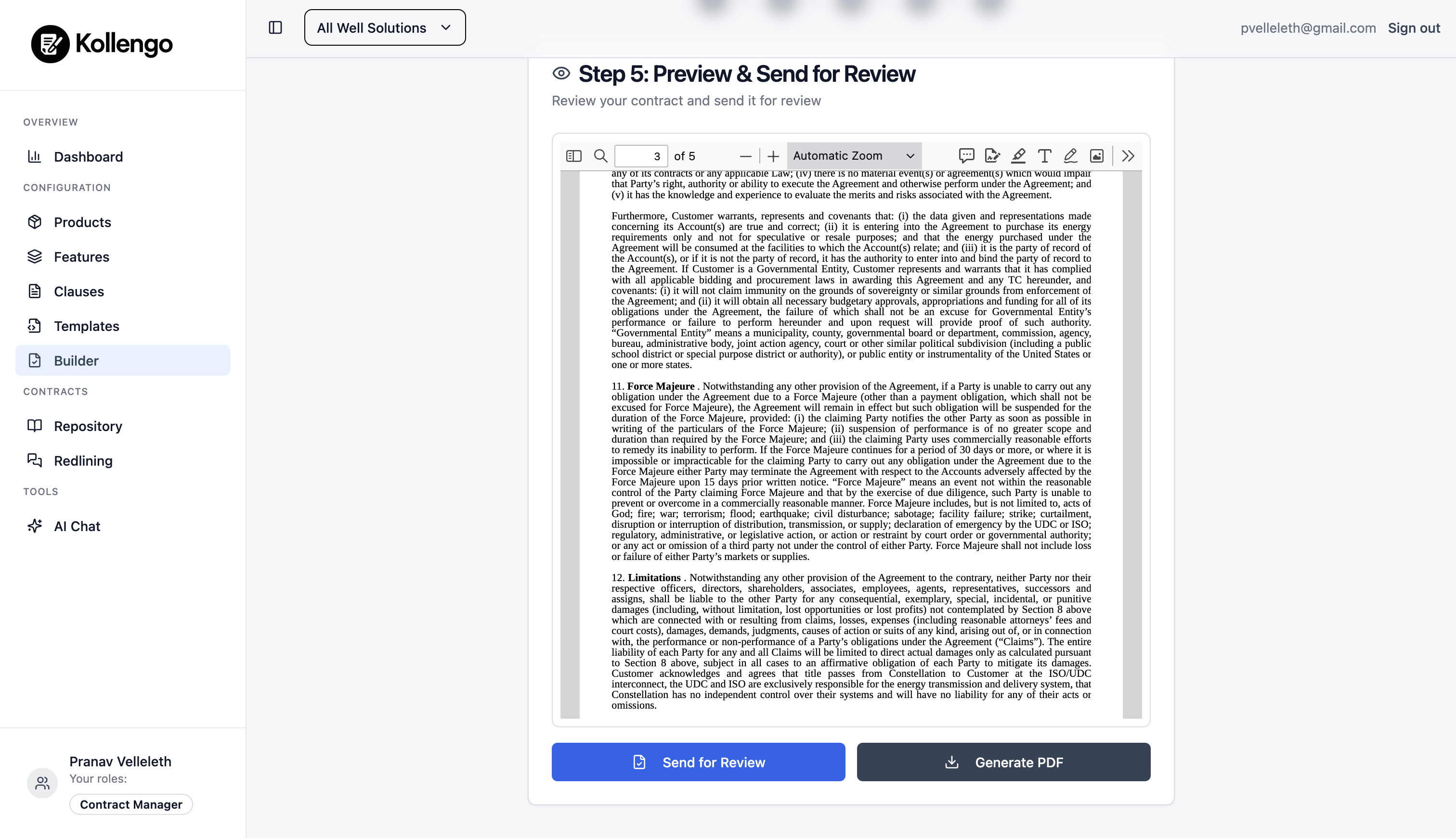 Step 4: Review and Generate